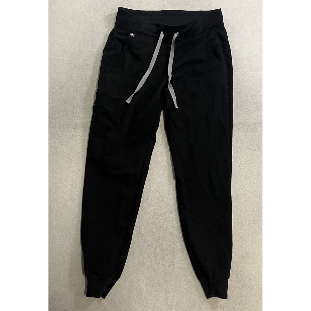 FIGS Technical Zamora Jogger Scrub Pants Women's Small Black PO#1812 W18SW2005